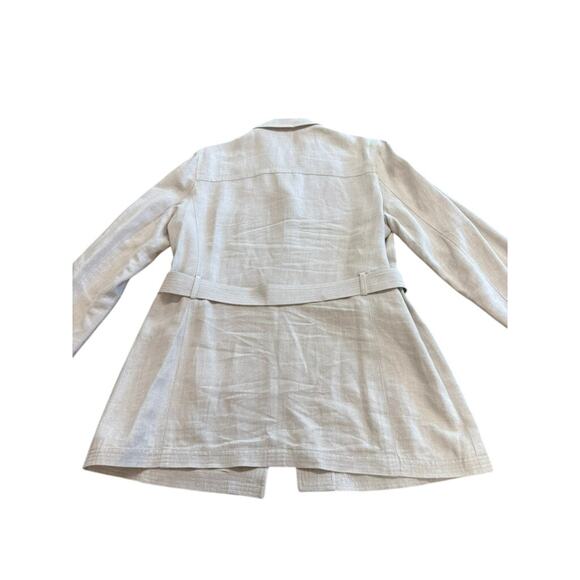 "EMANUEL UNGARO" 2 Pc. 100% Linen Pant Suit SZ 14 VTG  Quiet Luxury Elegant - Picture 8 of 16